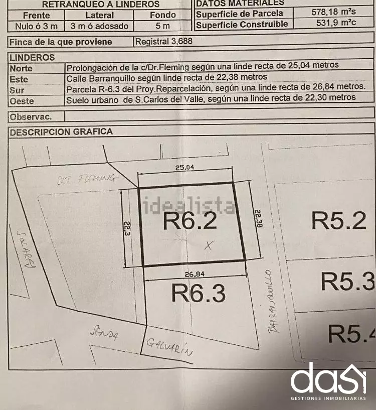 Terreno urbano en venta en San Carlos del Valle - Foto 8